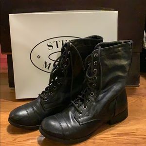Steve Madden Black Combat boots